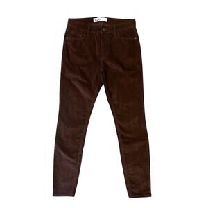 Old Navy Rockstar Super Skinny Mid Rise Corduroy Pants Brown Womens 6